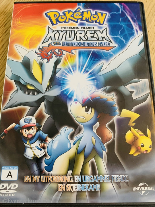 Pokémon Filmen: Kyurem - Rettferdighetens Sverd. 2013. Dvd. Dvd