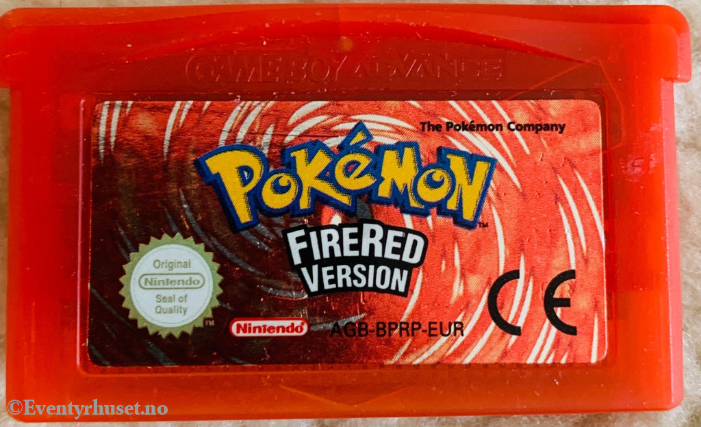 Pokémon FireRed Version. Game Boy Advance (EUR utgave). Nintendo Gameboy Advance