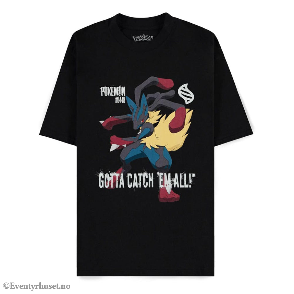 Pokémon Mega Evolutions T-Shirt Mega Lucario Gotta Catch Em All Size M Fashion & Accessories