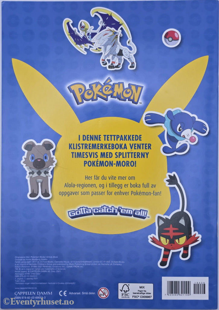 Pokémon Moro i Alola! Aktivitetshefte.