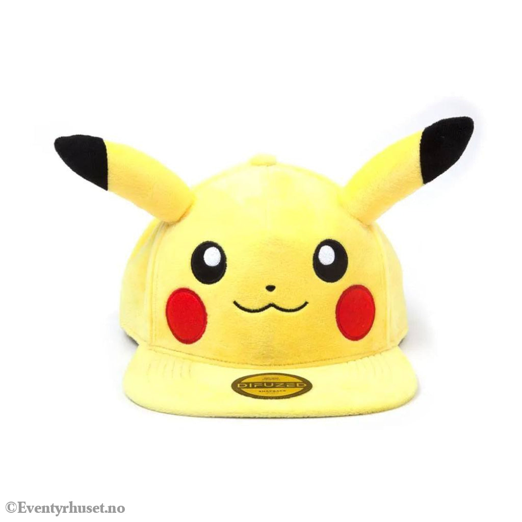 Pokémon Plush Snapback Cap Embarrassed Pikachu Fashion & Accessories