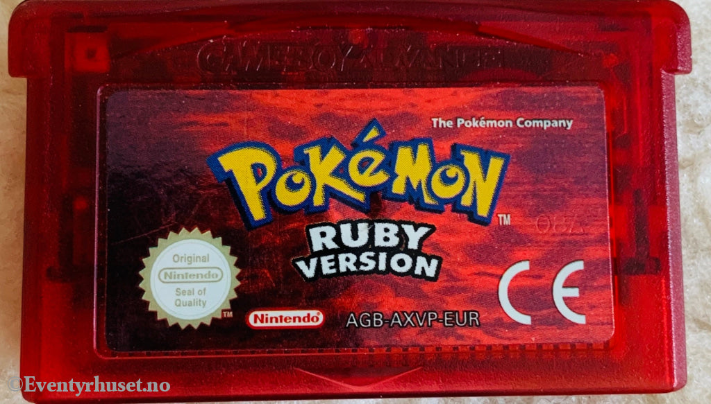 Pokémon Ruby Version. Game Boy Advance (EUR utgave). Nintendo Gameboy Advance