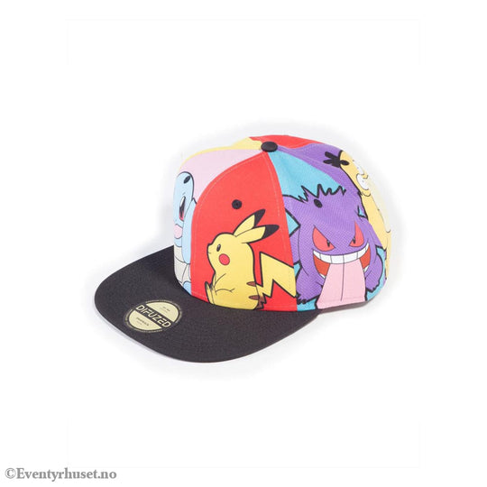 Pokémon Snapback Cap Multi Pop Art Fashion & Accessories