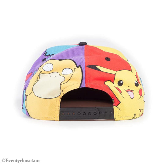 Pokémon Snapback Cap Multi Pop Art Fashion & Accessories