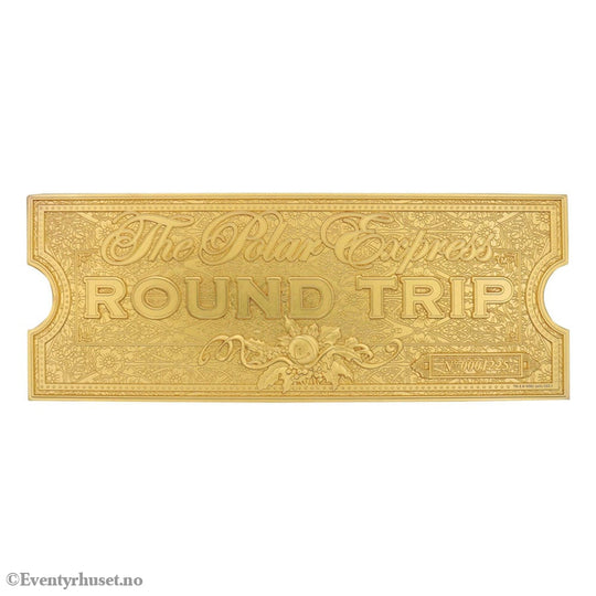 Polar Express Replica Train Ticket 24k Gold Plated Limited Edition Collectibles