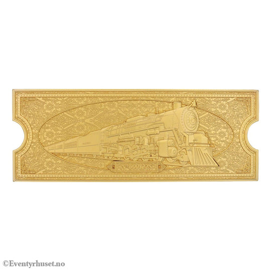 Polar Express Replica Train Ticket 24k Gold Plated Limited Edition Collectibles