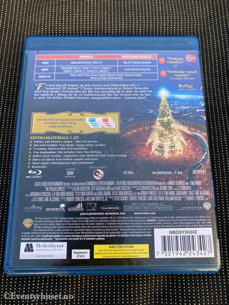 Polarekspressen 3D. Blu-Ray. Blu-Ray Disc