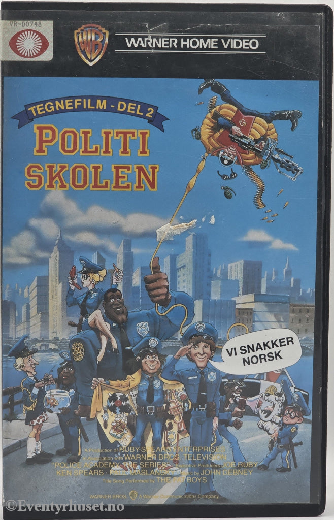 Politiskolen – Tegnefilm del 2 – 1988 . VHS Big Box.