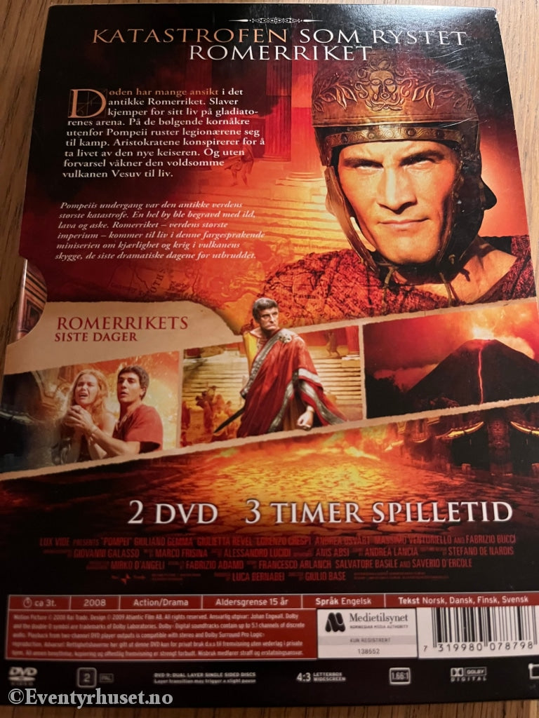 Pompei - Undergangen. Dvd Samleboks.