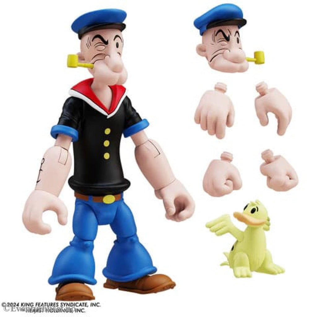 Popeye Action Figure Wave 03 Popeye 1st Appearance Black Shirt Toys