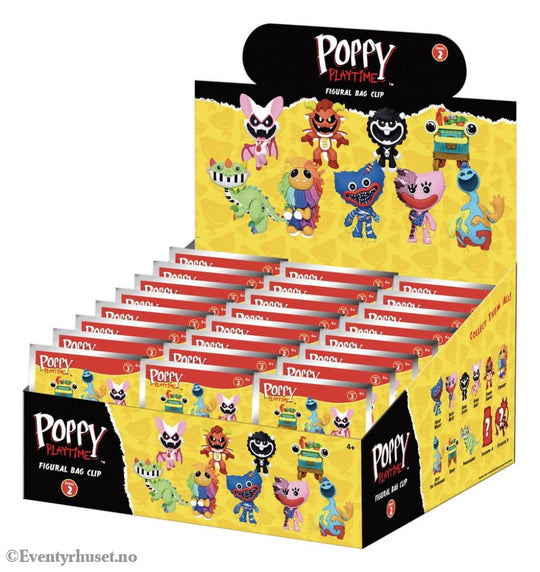 Poppy Playtime 3D Foam Bag Clips Serie 2 Display (24) Fashion & Accessories