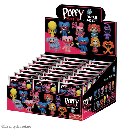 Poppy Playtime PVC Bag Clips Series 1 Display (24) Fashion & Accessories