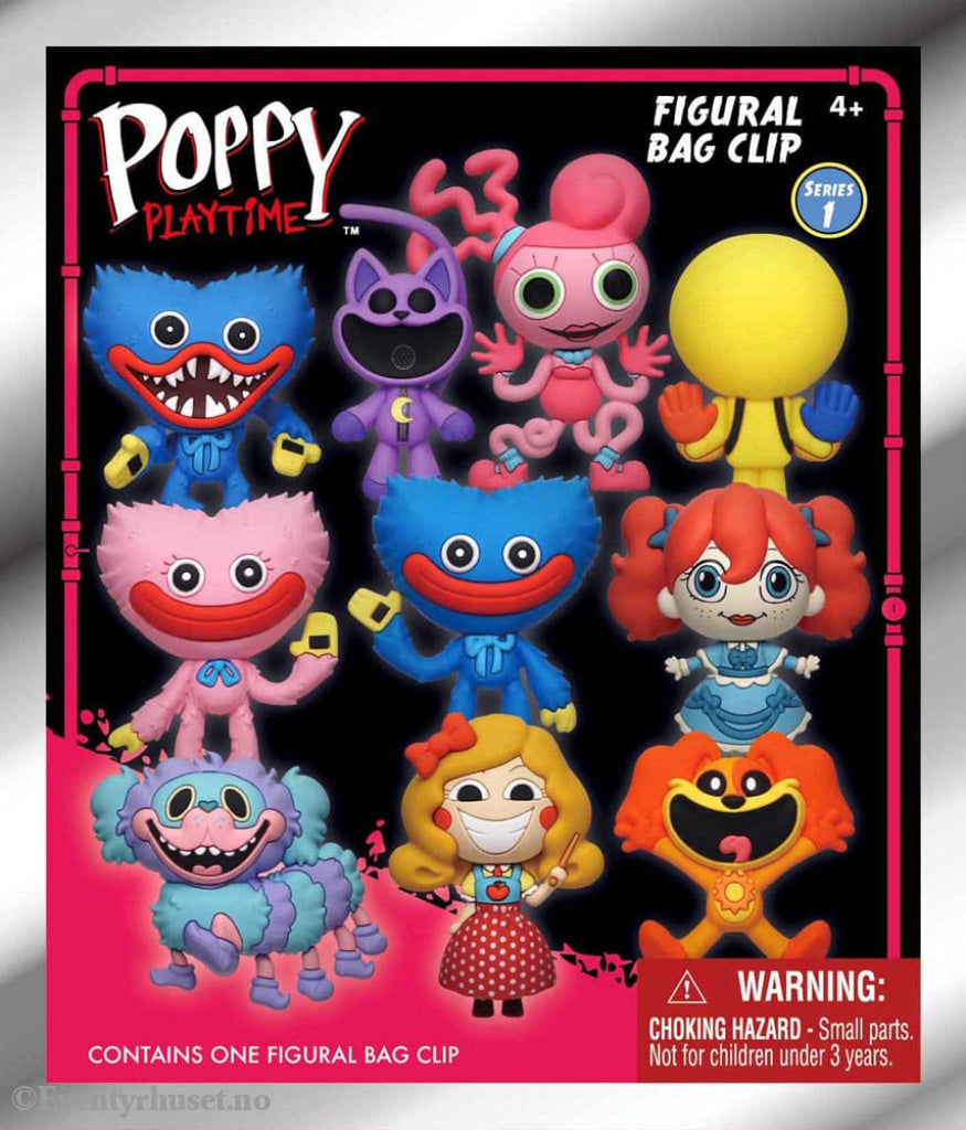 Poppy Playtime PVC Bag Clips Series 1 Display (24) Fashion & Accessories