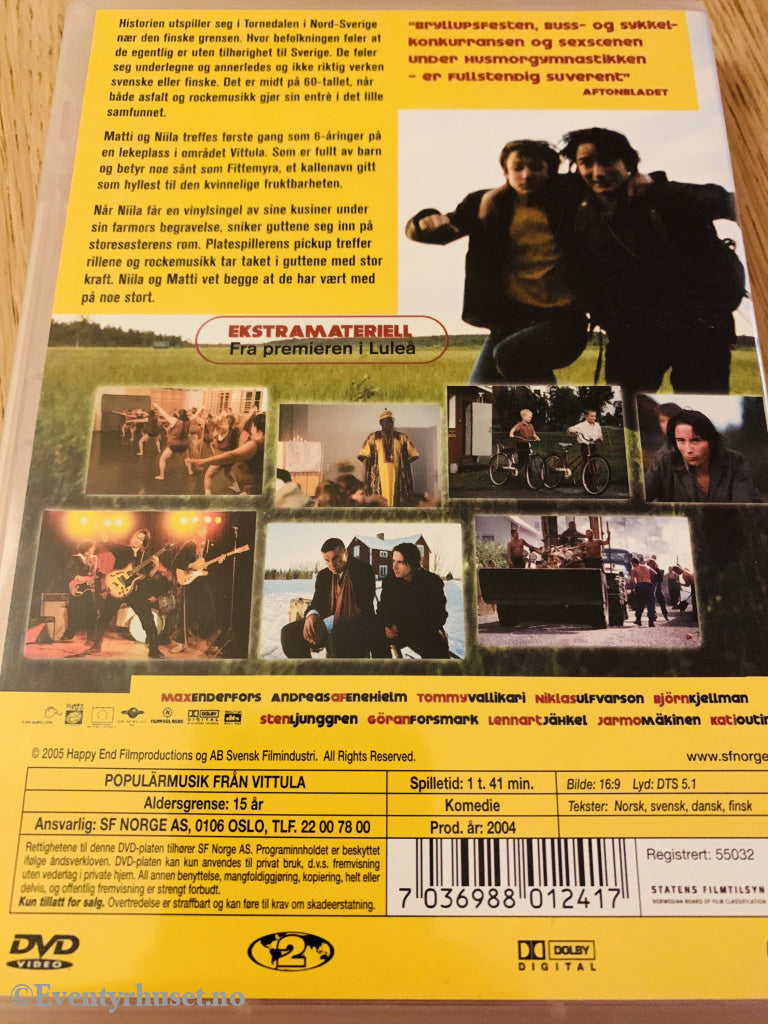 Populærmusikk Fra Vittula. 2004. Dvd. Dvd