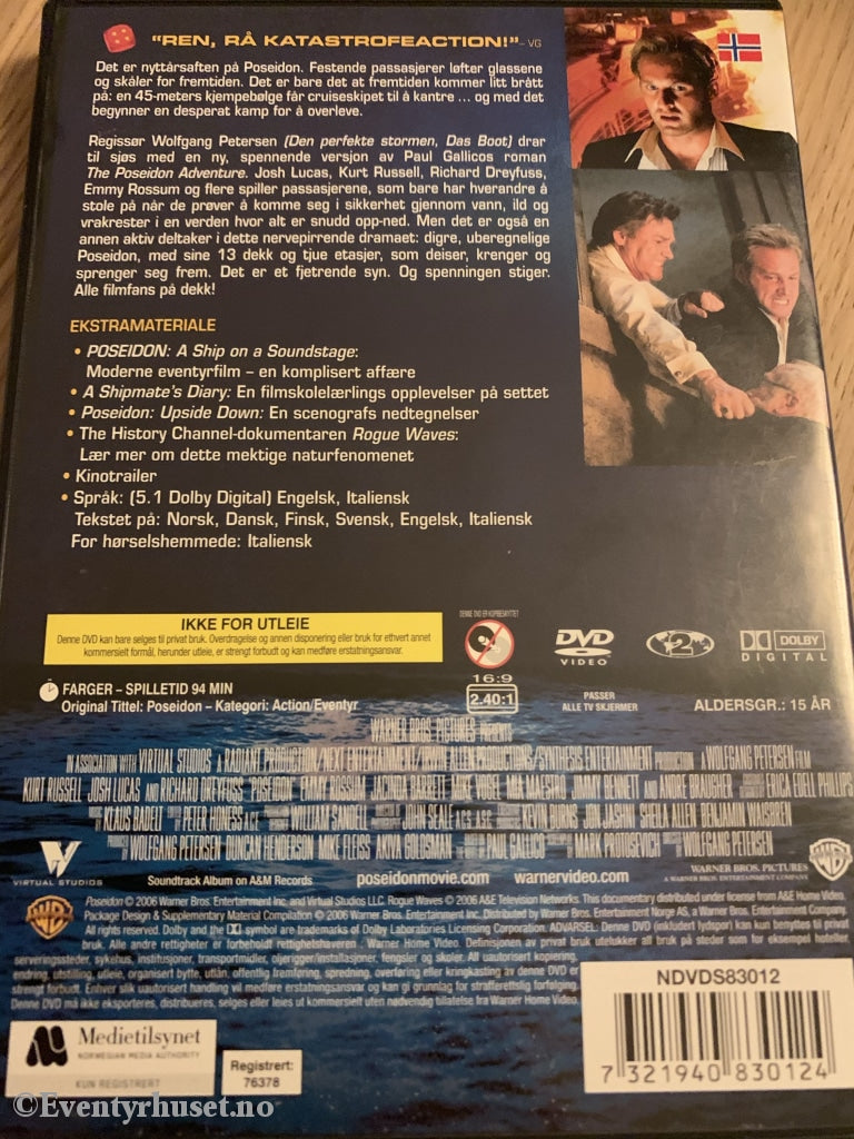 Poseidon. 2006. Dvd. Dvd