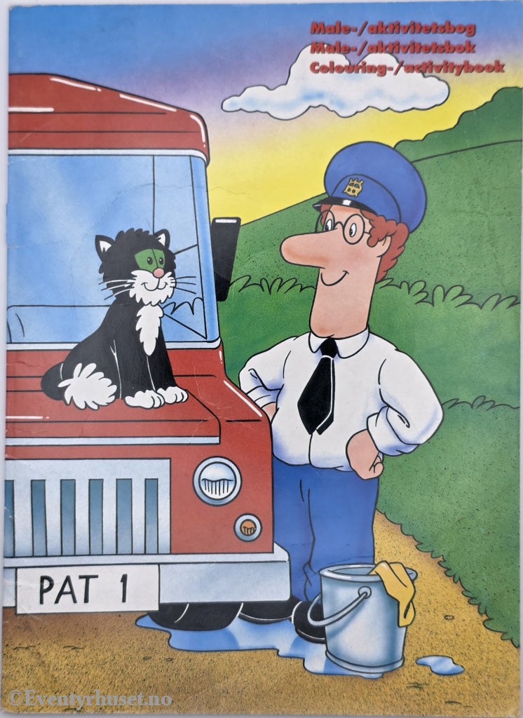 Postman Pat Male-/aktivitetsbok. Aktivitetshefte.