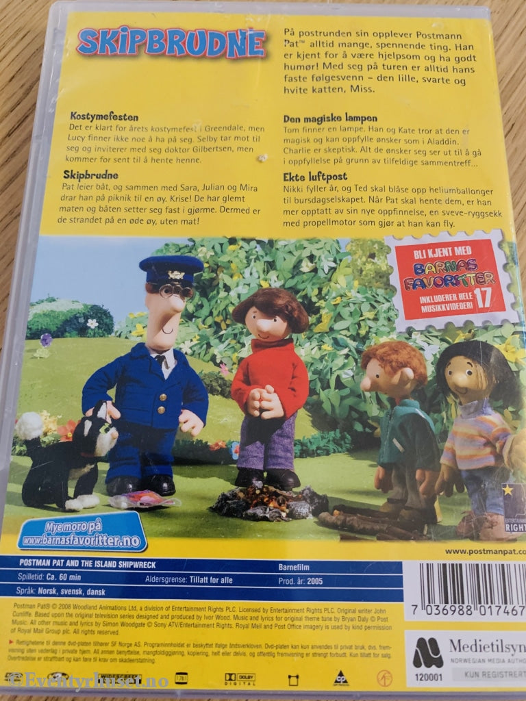 Postmann Pat. 2005. Skipbrudne. Dvd. Dvd