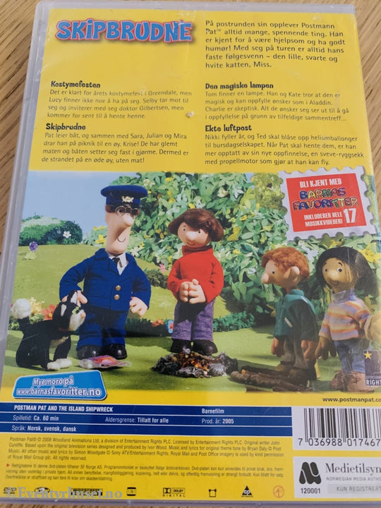 Postmann Pat. 2005. Skipbrudne. Dvd. Dvd