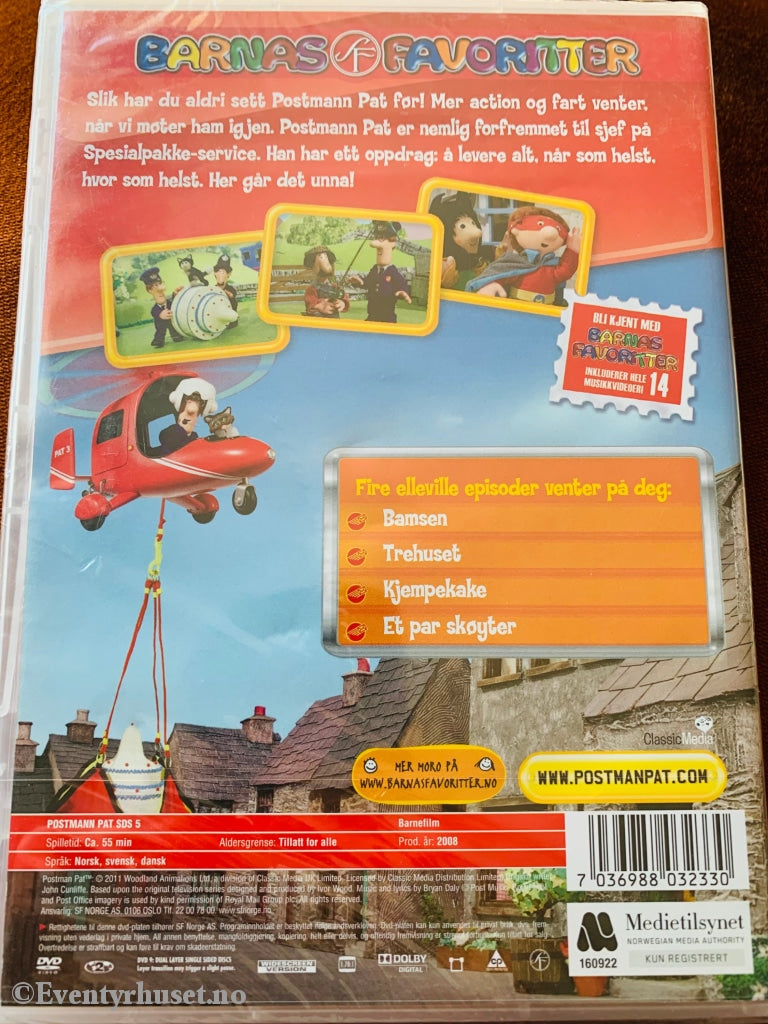 Postmann Pat. 2008. Her Går Det Unna! Dvd. Ny I Plast! Dvd