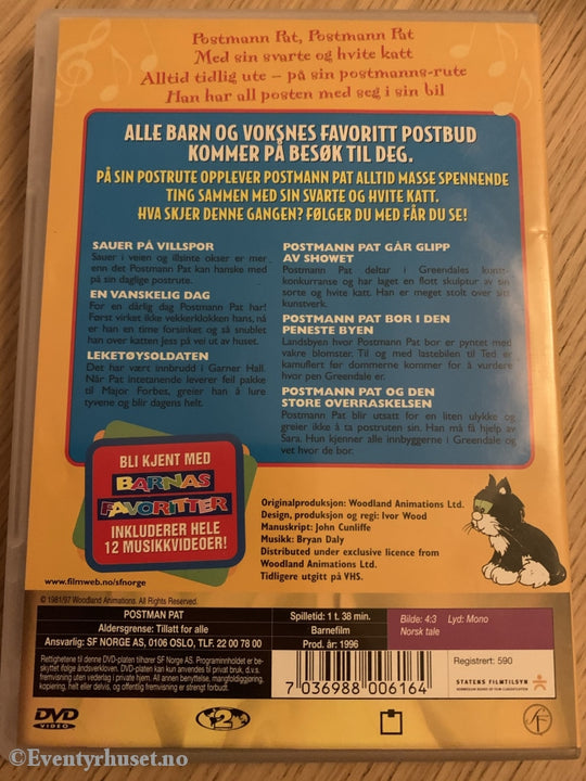 Postmann Pat. En Vanskelig Dag. 1996. Dvd. Dvd