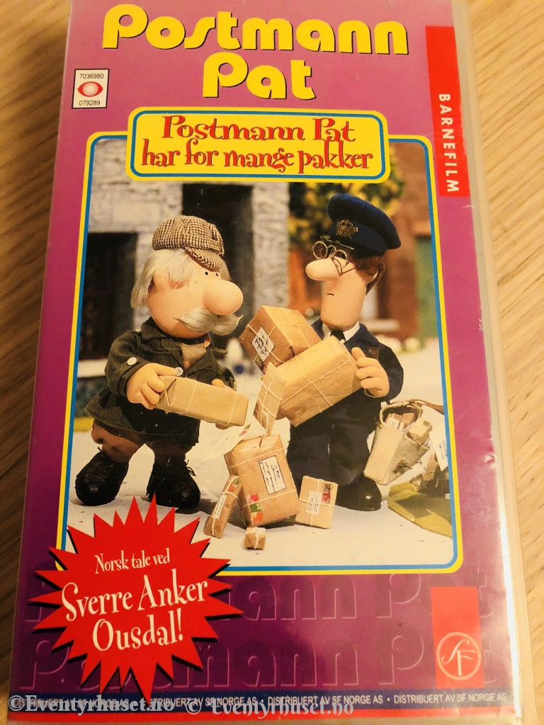 Postmann Pat Har For Mange Pakker. 1995. Vhs. Vhs