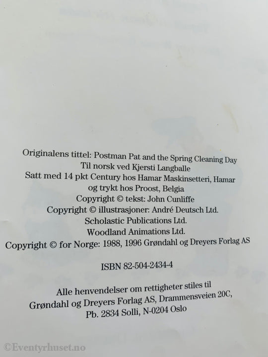 Postmann Pat I Tåka. 1988/96. Fortelling