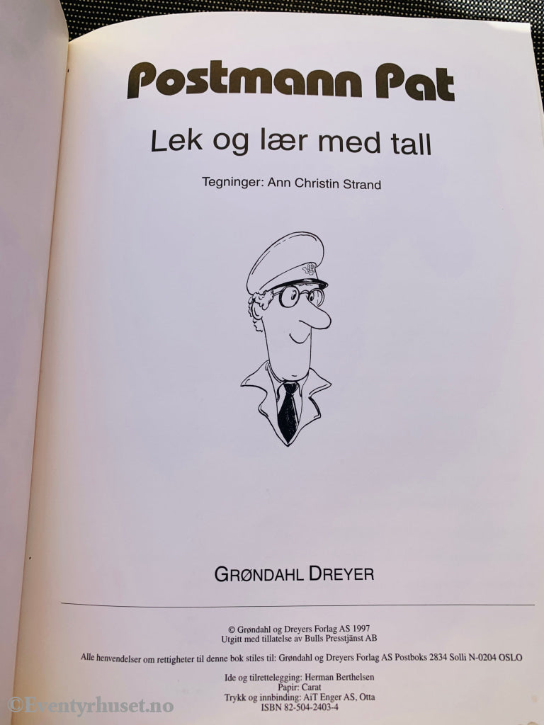 Postmann Pat – Lek og lær med tall. 1994. Hobby-hefte.