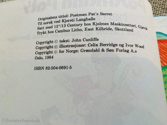 Postmann Pat´s Hemmeliget. 1984. Fortelling