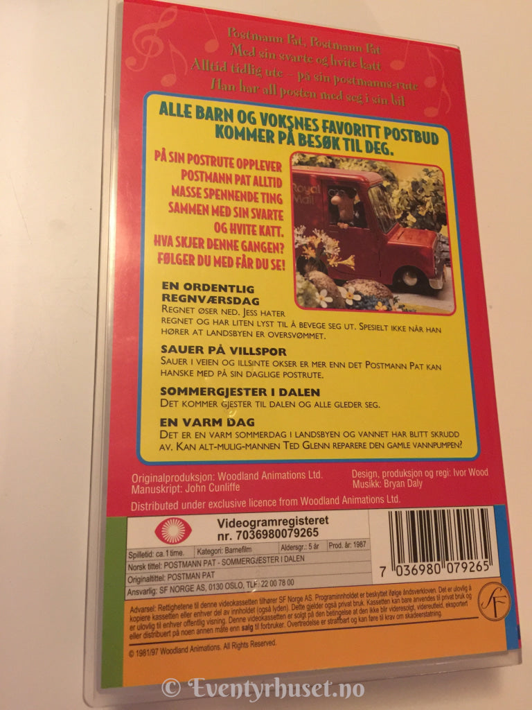 Postmann Pat. Sommergjester I Dalen. 1987. Vhs. Vhs
