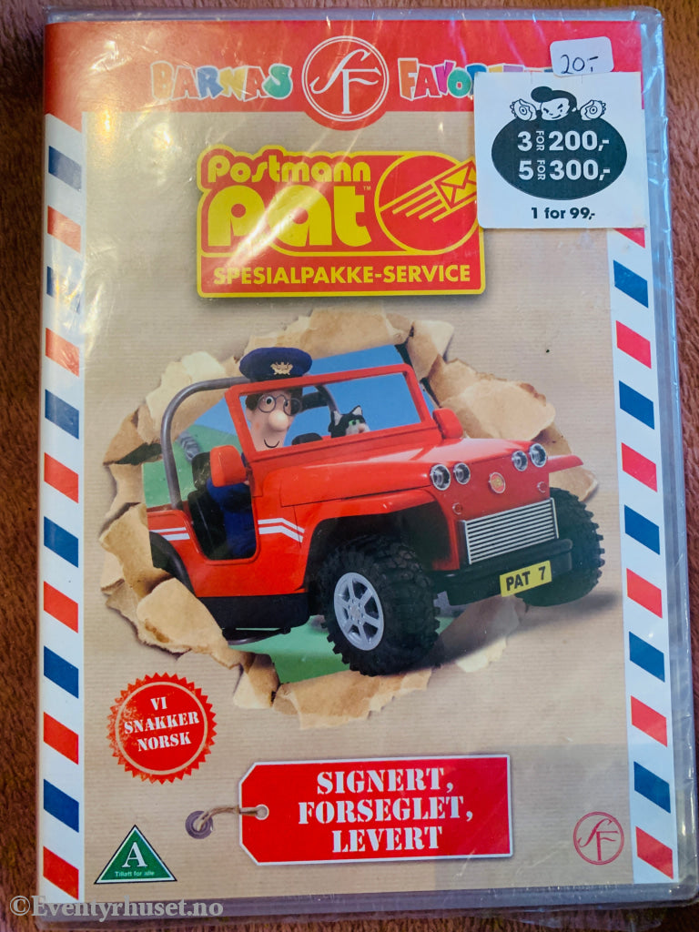 Postmann Pat – Spesialpakke-service . 2008 . DVD. Ny i plast!