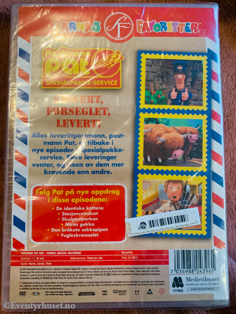 Postmann Pat – Spesialpakke-service . 2008 . DVD. Ny i plast!
