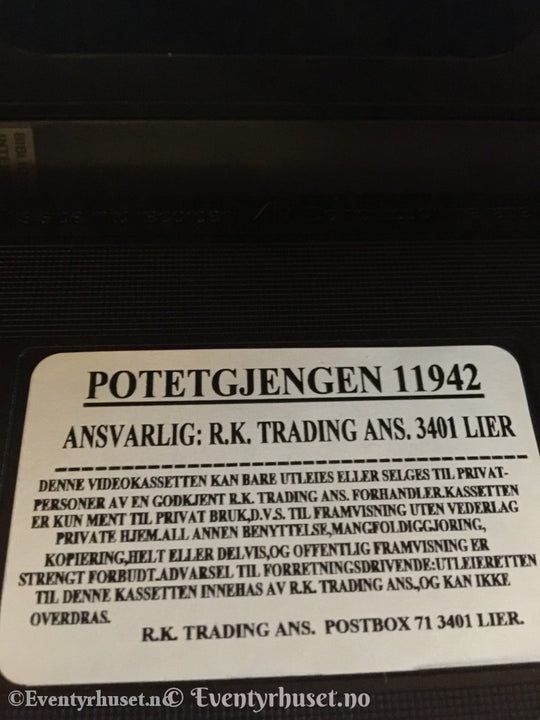 Potetgjengen Og Godterityvene. Vhs. Vhs