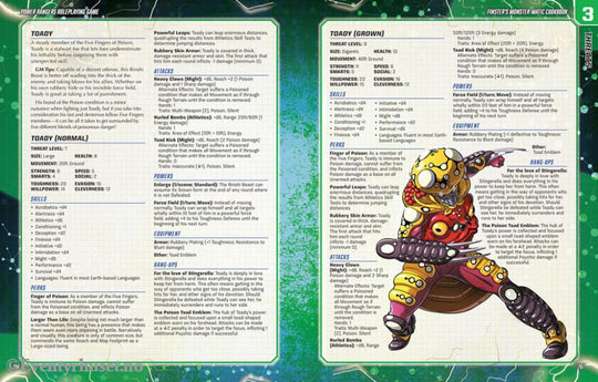 Power Rangers RPG book Finster’s Monster-Matic Cookbook Sourcebook *Englische Version* Games