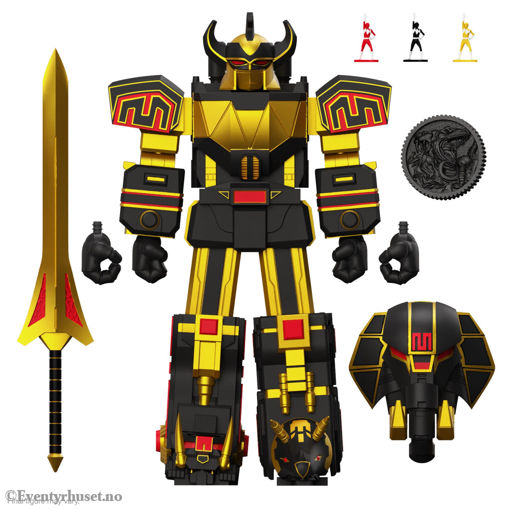 Power Rangers Ultimates Action Figure Megazord (Black/Gold) 18 cm. Mint In Sealed Box (MISB)! Actionfigur