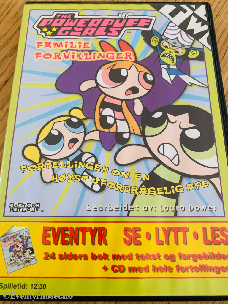 Powerpuffjentene: Familieforviklinger (2003). CD + Bok.