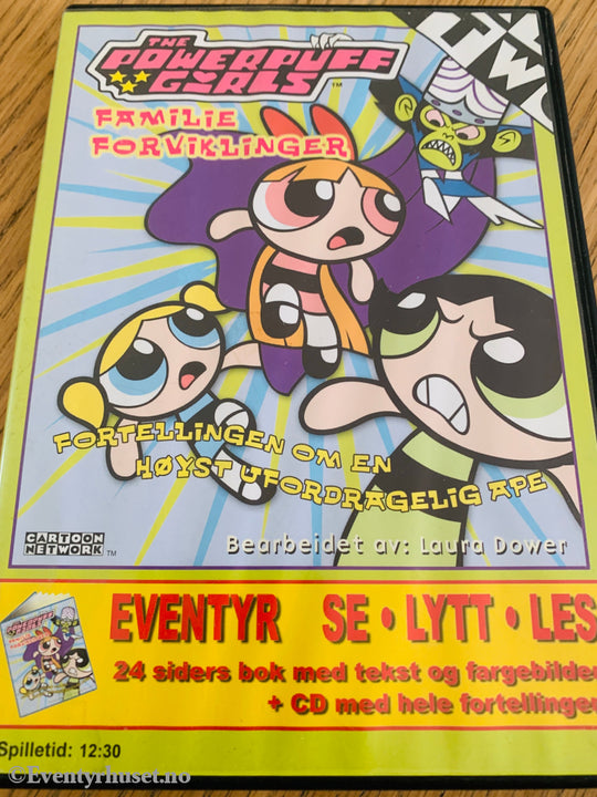 Powerpuffjentene: Familieforviklinger (2003). CD + Bok.
