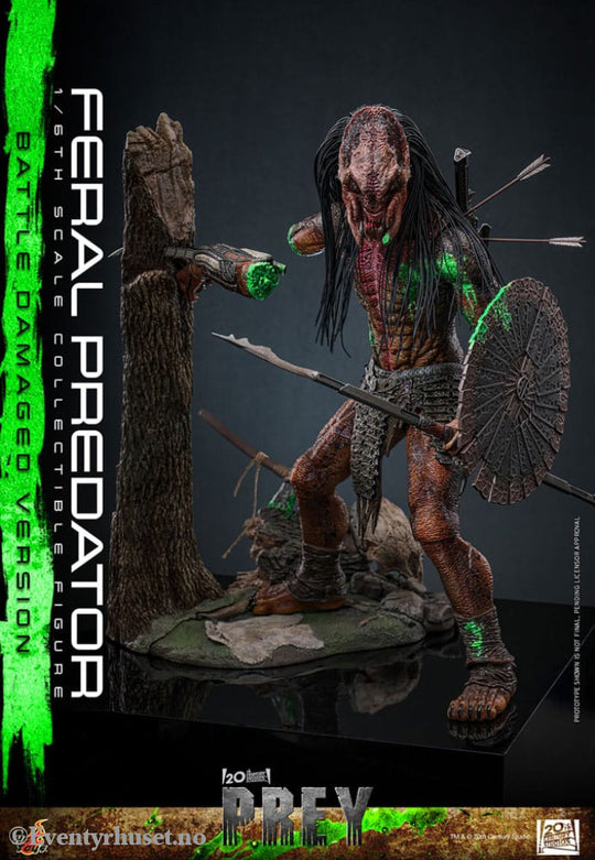 Prey Action Figure 1/6 Feral Predator (Battle Damaged Version) 37 cm Toys