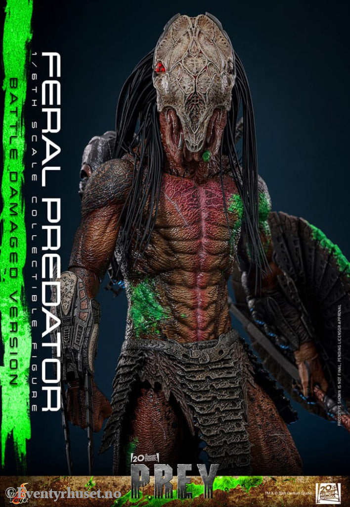 Prey Action Figure 1/6 Feral Predator (Battle Damaged Version) 37 cm Toys