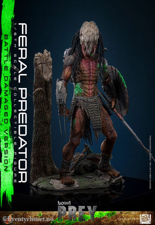 Prey Action Figure 1/6 Feral Predator (Battle Damaged Version) 37 cm Toys