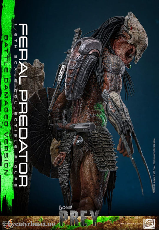 Prey Action Figure 1/6 Feral Predator (Battle Damaged Version) 37 cm Toys