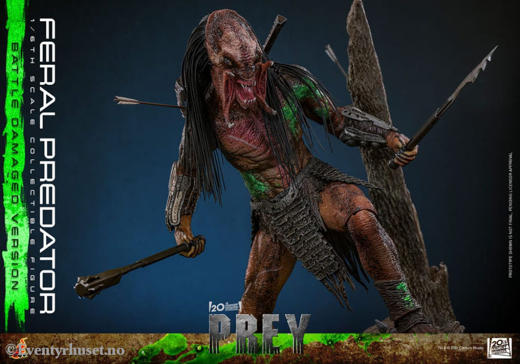 Prey Action Figure 1/6 Feral Predator (Battle Damaged Version) 37 cm Toys