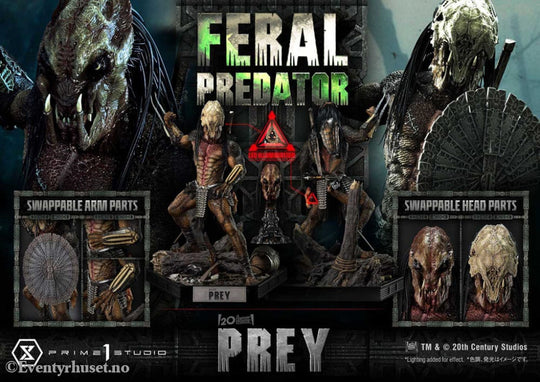 Prey (Movie) Museum Masterline Series Statue 1/3 Feral Predator 89 cm Collectibles
