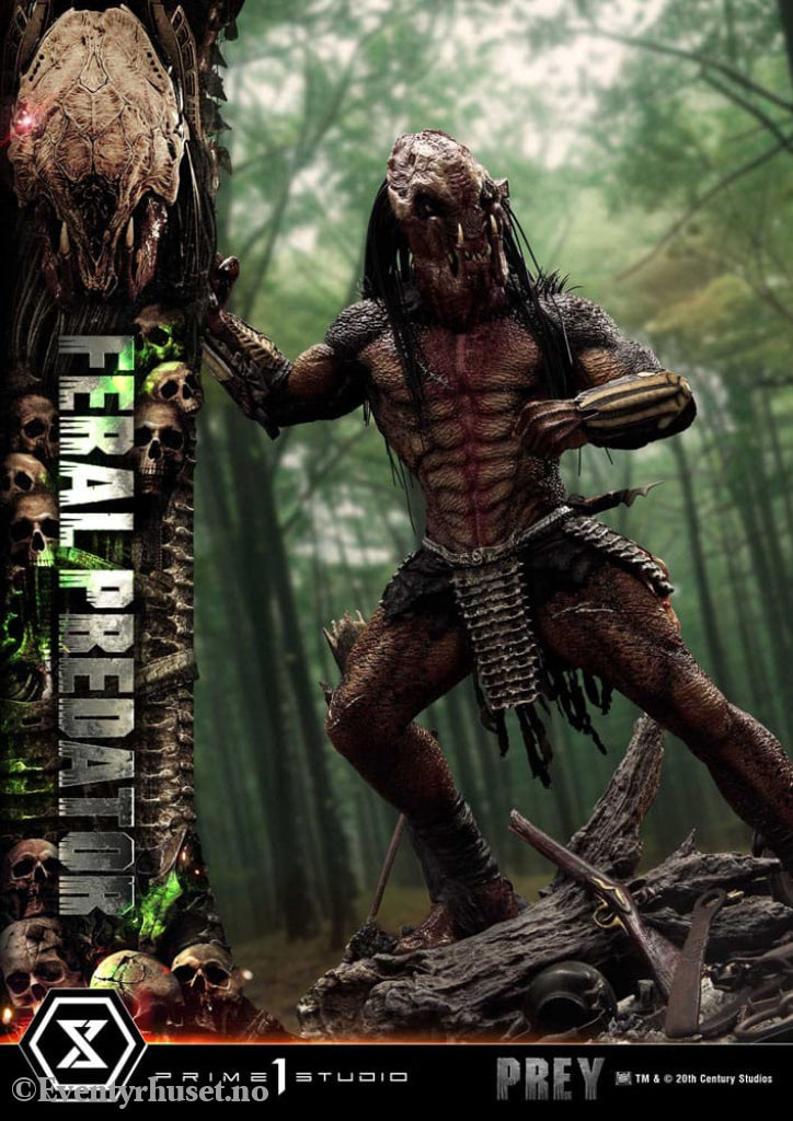 Prey (Movie) Museum Masterline Series Statue 1/3 Feral Predator 89 cm Collectibles