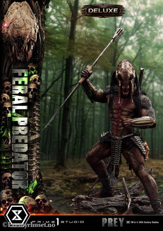 Prey (Movie) Museum Masterline Series Statue 1/3 Feral Predator Deluxe Bonus Version 89 cm Collectibles