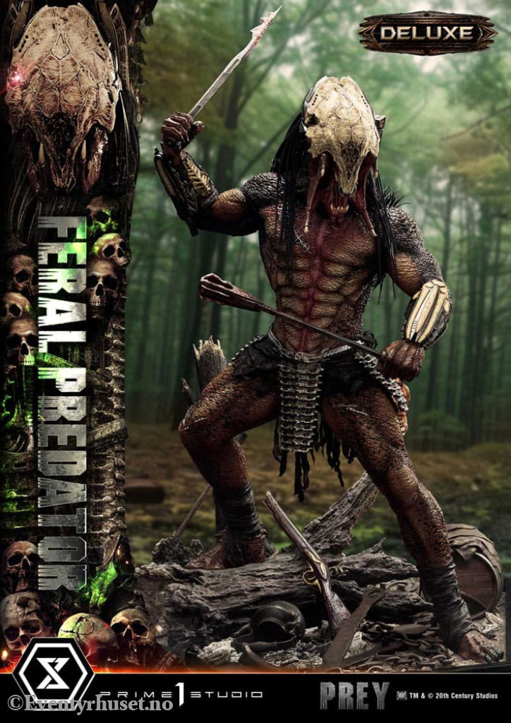 Prey (Movie) Museum Masterline Series Statue 1/3 Feral Predator Deluxe Bonus Version 89 cm Collectibles