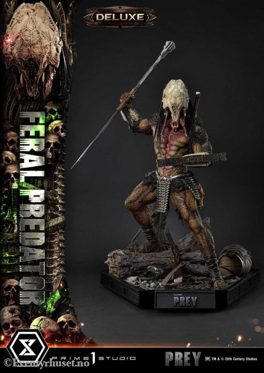 Prey (Movie) Museum Masterline Series Statue 1/3 Feral Predator Deluxe Bonus Version 89 cm Collectibles