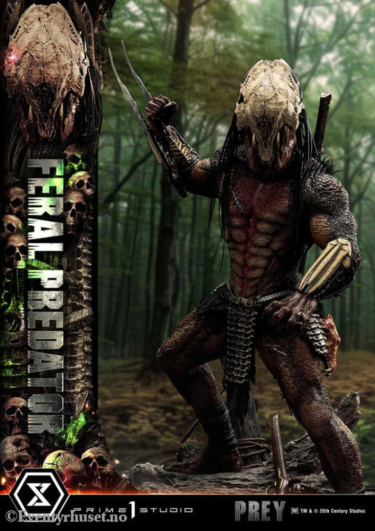 Prey (Movie) Museum Masterline Series Statue 1/3 Feral Predator Deluxe Bonus Version 89 cm Collectibles