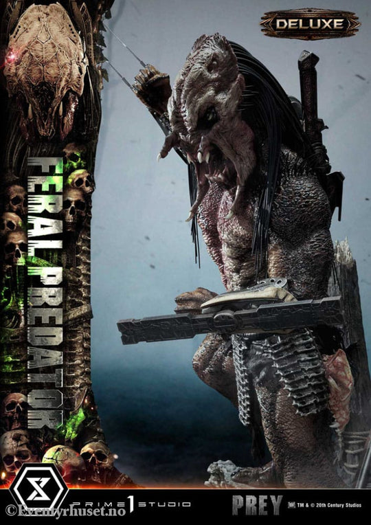 Prey (Movie) Museum Masterline Series Statue 1/3 Feral Predator Deluxe Bonus Version 89 cm Collectibles
