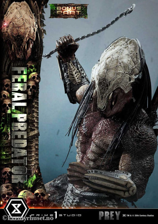 Prey (Movie) Museum Masterline Series Statue 1/3 Feral Predator Deluxe Bonus Version 89 cm Collectibles