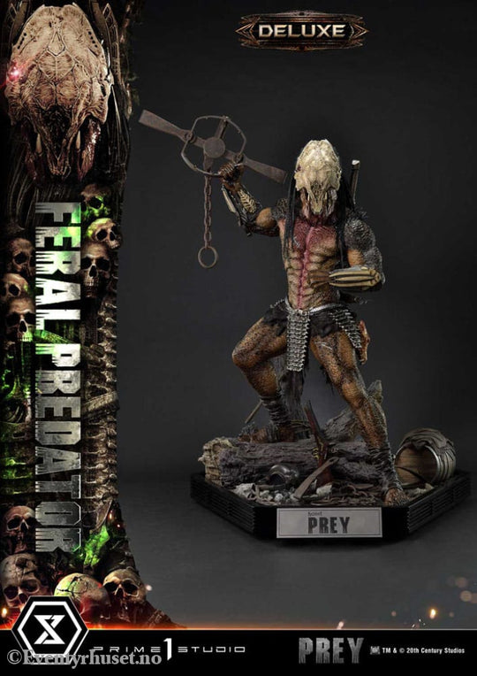 Prey (Movie) Museum Masterline Series Statue 1/3 Feral Predator Deluxe Bonus Version 89 cm Collectibles
